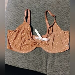 Victoria's Secret Brown Polka Dot Bra